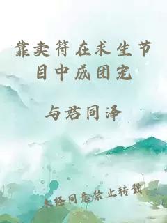 靠賣符在求生節(jié)目中成團寵