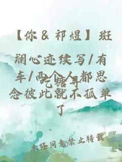 【你＆祁煜】斑斕心跡續(xù)寫/有車/兩個人都思念彼此就不孤單了